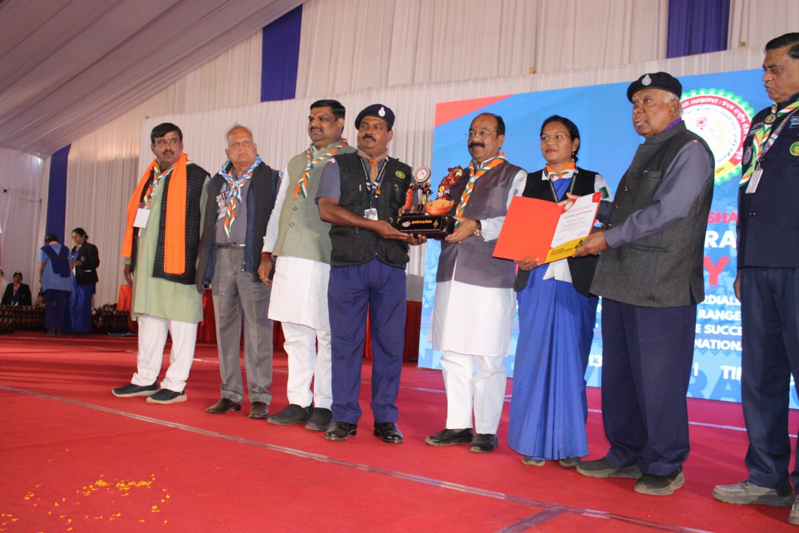 महाराष्ट्र रोव्हर्स रेंजर्स ने पटकावले राष्ट्रीय चषक ; पहिली राष्ट्रीय रोव्हर रेंजर जांभोरी छत्तीसगड येथे संपन्न